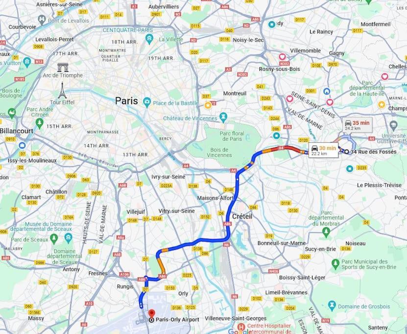 Charme & Confort T2 Lumineux Entre Paris And Disney Villiers-sur-Marne Esterno foto
